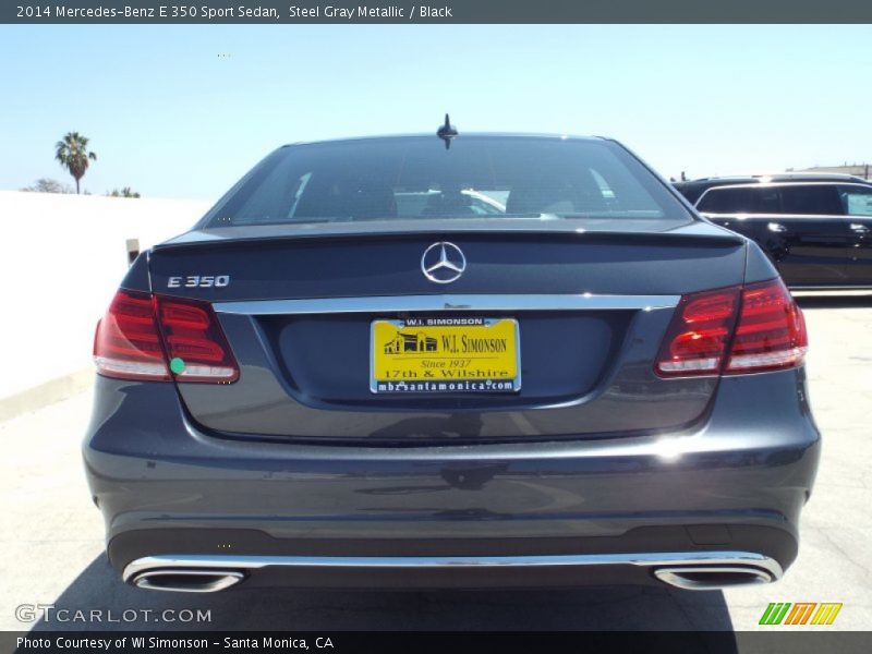 Steel Gray Metallic / Black 2014 Mercedes-Benz E 350 Sport Sedan