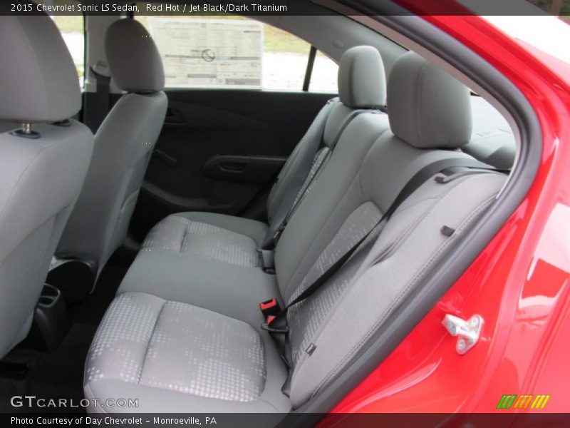 Red Hot / Jet Black/Dark Titanium 2015 Chevrolet Sonic LS Sedan