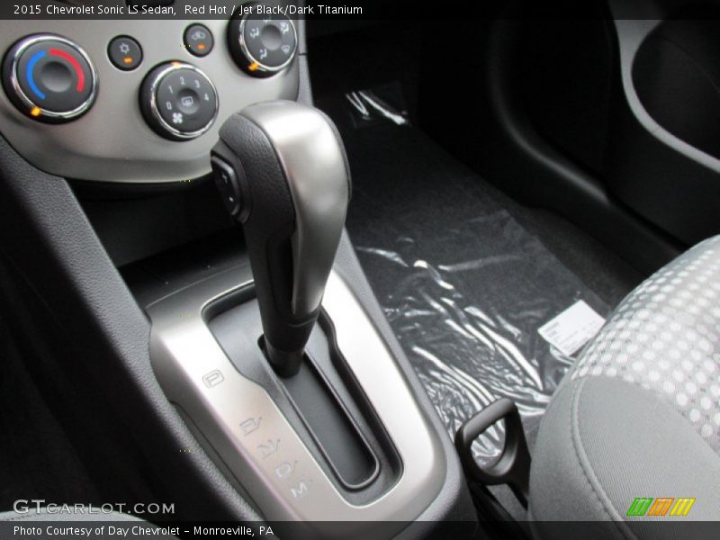 Red Hot / Jet Black/Dark Titanium 2015 Chevrolet Sonic LS Sedan