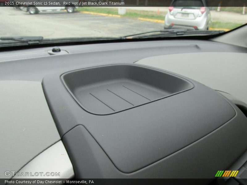 Red Hot / Jet Black/Dark Titanium 2015 Chevrolet Sonic LS Sedan