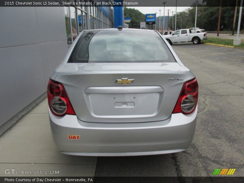 Silver Ice Metallic / Jet Black/Dark Titanium 2015 Chevrolet Sonic LS Sedan