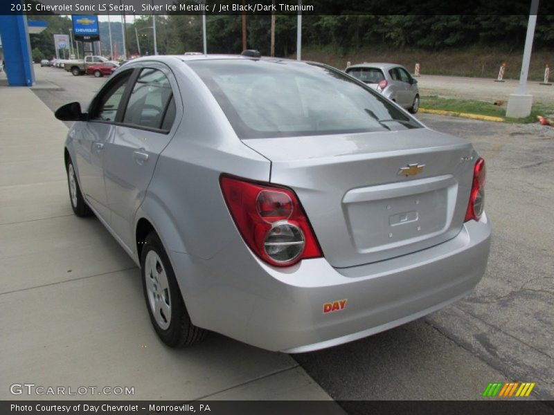 Silver Ice Metallic / Jet Black/Dark Titanium 2015 Chevrolet Sonic LS Sedan