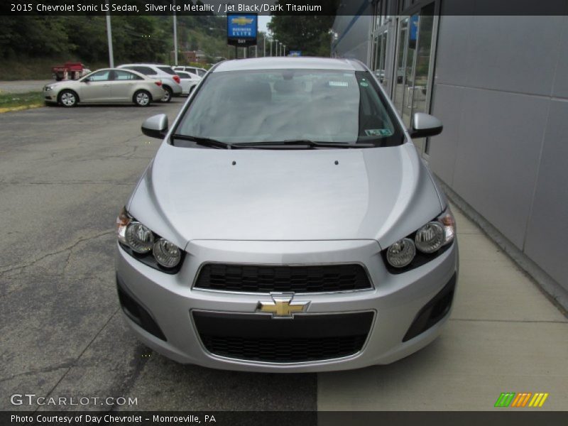 Silver Ice Metallic / Jet Black/Dark Titanium 2015 Chevrolet Sonic LS Sedan