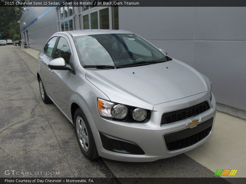 Silver Ice Metallic / Jet Black/Dark Titanium 2015 Chevrolet Sonic LS Sedan