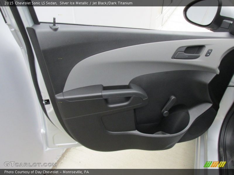 Silver Ice Metallic / Jet Black/Dark Titanium 2015 Chevrolet Sonic LS Sedan