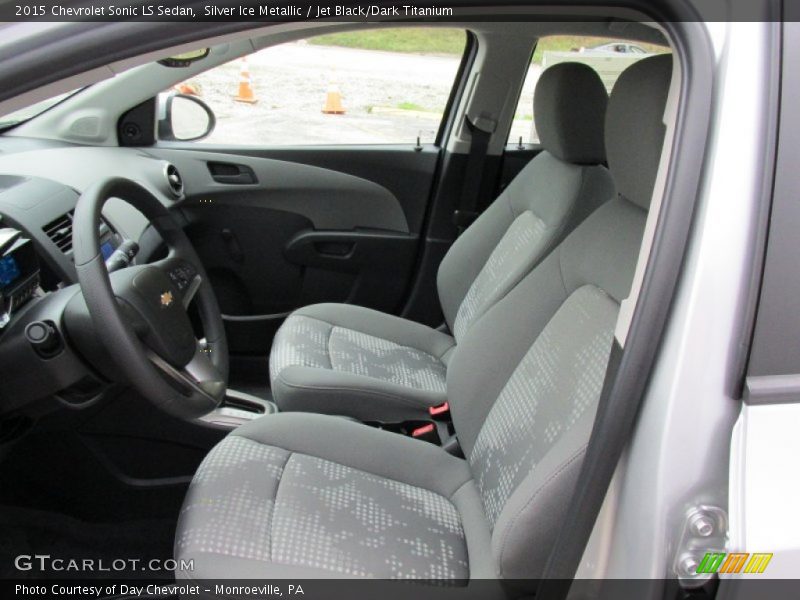 Silver Ice Metallic / Jet Black/Dark Titanium 2015 Chevrolet Sonic LS Sedan