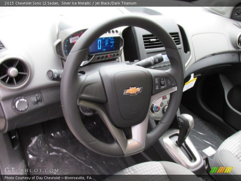 Silver Ice Metallic / Jet Black/Dark Titanium 2015 Chevrolet Sonic LS Sedan