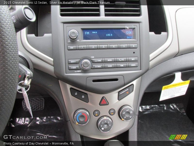 Silver Ice Metallic / Jet Black/Dark Titanium 2015 Chevrolet Sonic LS Sedan