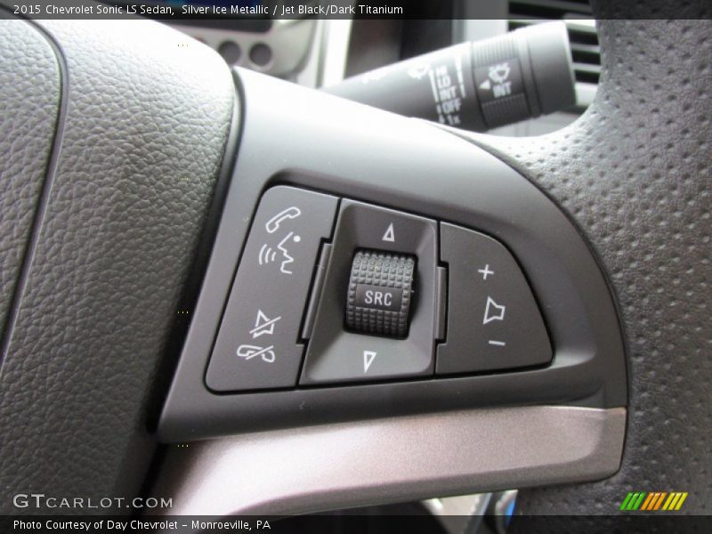 Silver Ice Metallic / Jet Black/Dark Titanium 2015 Chevrolet Sonic LS Sedan