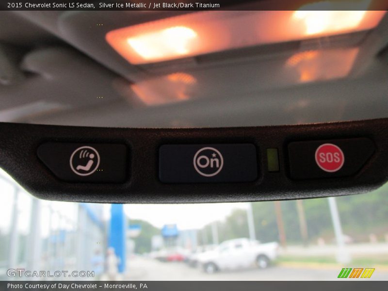 Silver Ice Metallic / Jet Black/Dark Titanium 2015 Chevrolet Sonic LS Sedan