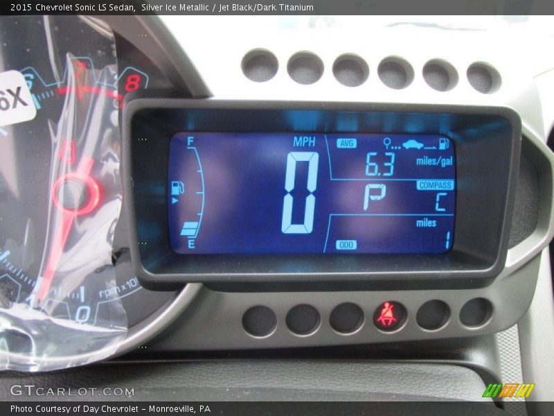 Silver Ice Metallic / Jet Black/Dark Titanium 2015 Chevrolet Sonic LS Sedan