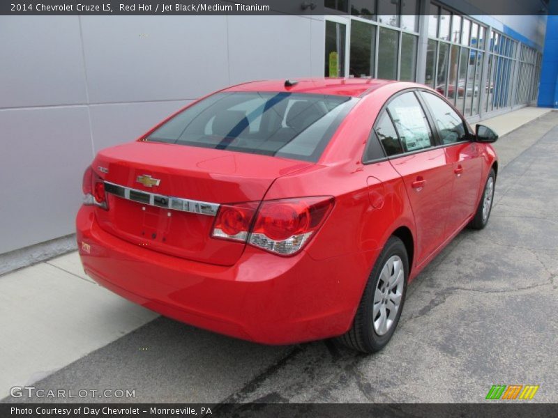 Red Hot / Jet Black/Medium Titanium 2014 Chevrolet Cruze LS
