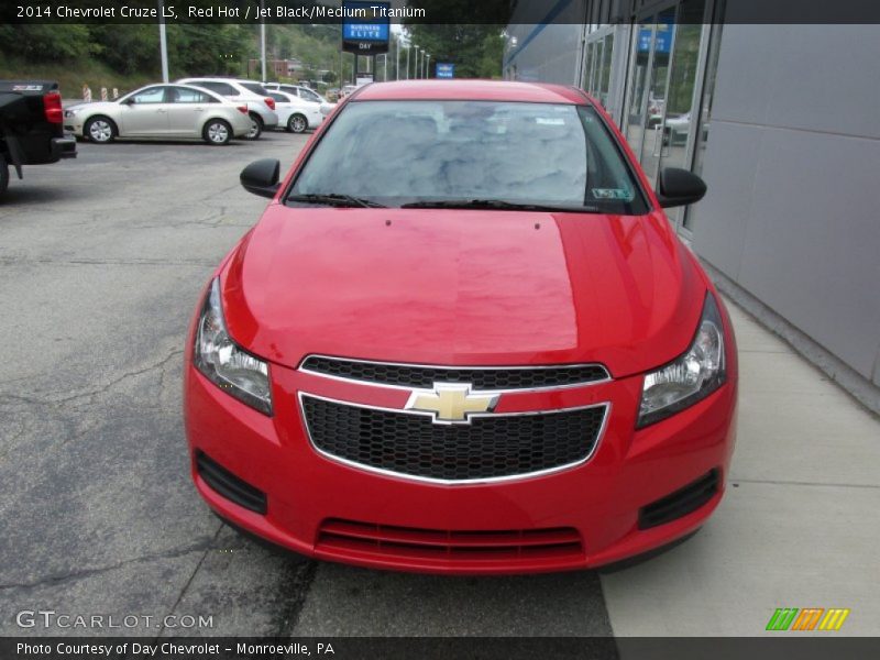 Red Hot / Jet Black/Medium Titanium 2014 Chevrolet Cruze LS