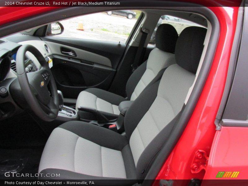 Red Hot / Jet Black/Medium Titanium 2014 Chevrolet Cruze LS