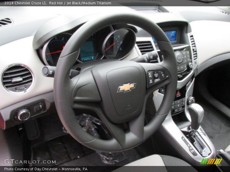 Red Hot / Jet Black/Medium Titanium 2014 Chevrolet Cruze LS