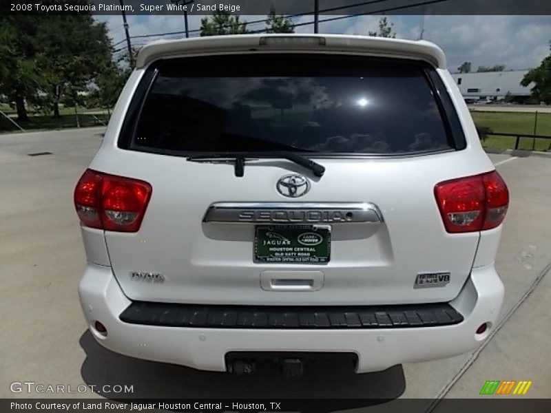 Super White / Sand Beige 2008 Toyota Sequoia Platinum