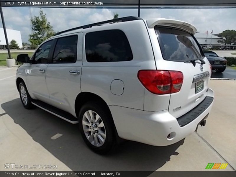 Super White / Sand Beige 2008 Toyota Sequoia Platinum
