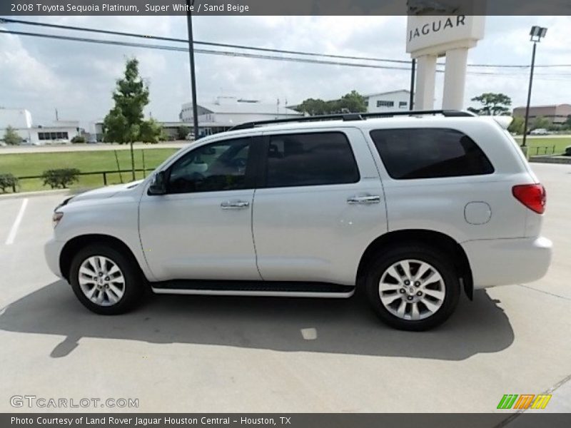 Super White / Sand Beige 2008 Toyota Sequoia Platinum