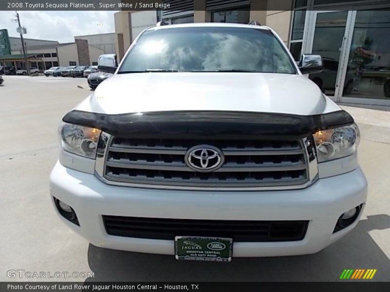 Super White / Sand Beige 2008 Toyota Sequoia Platinum
