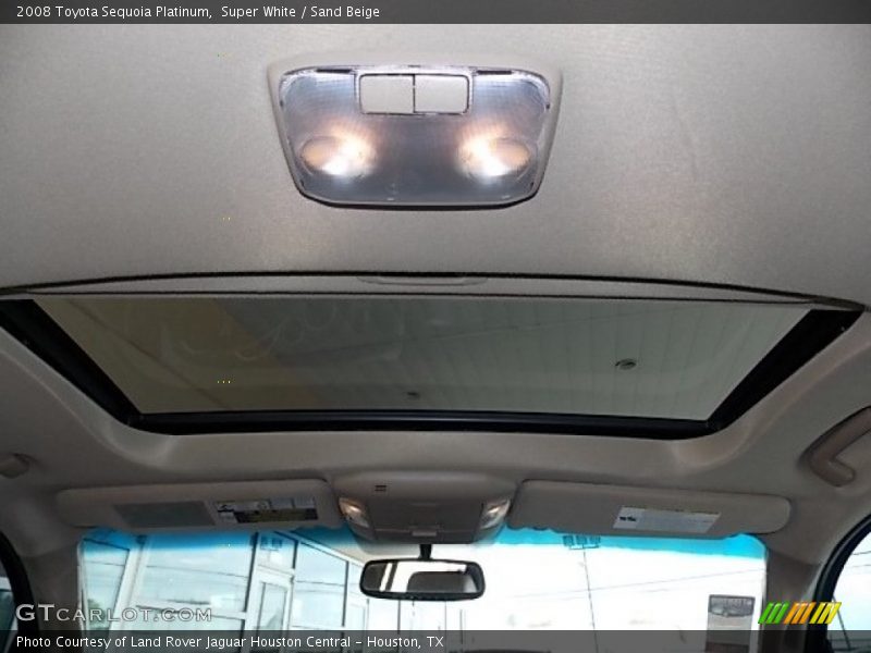 Super White / Sand Beige 2008 Toyota Sequoia Platinum