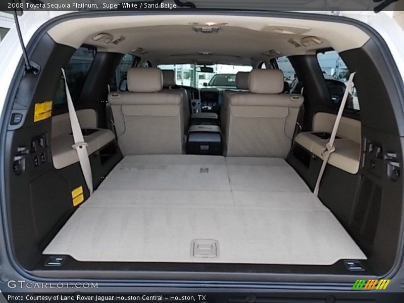 Super White / Sand Beige 2008 Toyota Sequoia Platinum