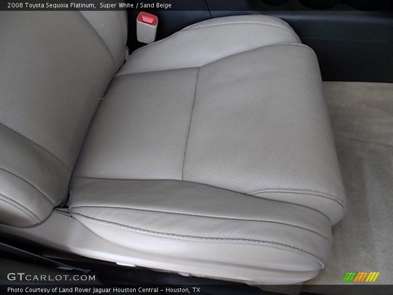 Super White / Sand Beige 2008 Toyota Sequoia Platinum