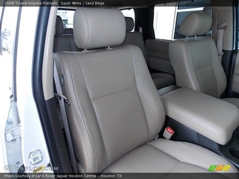 Super White / Sand Beige 2008 Toyota Sequoia Platinum