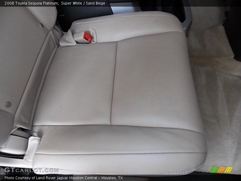 Super White / Sand Beige 2008 Toyota Sequoia Platinum