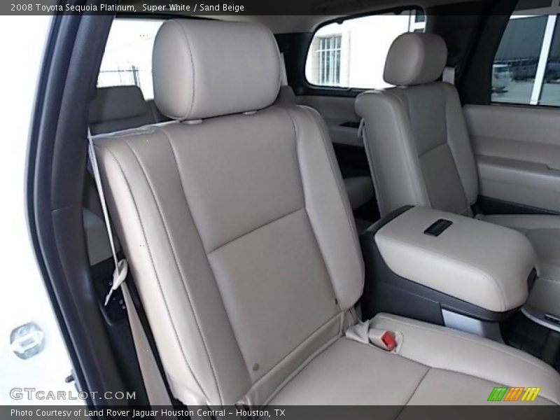 Super White / Sand Beige 2008 Toyota Sequoia Platinum
