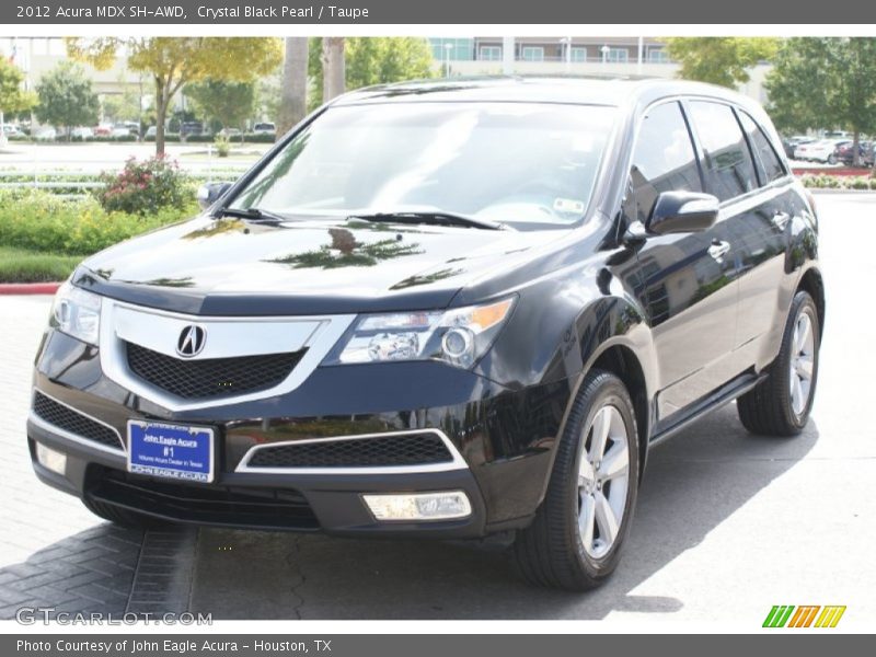 Crystal Black Pearl / Taupe 2012 Acura MDX SH-AWD