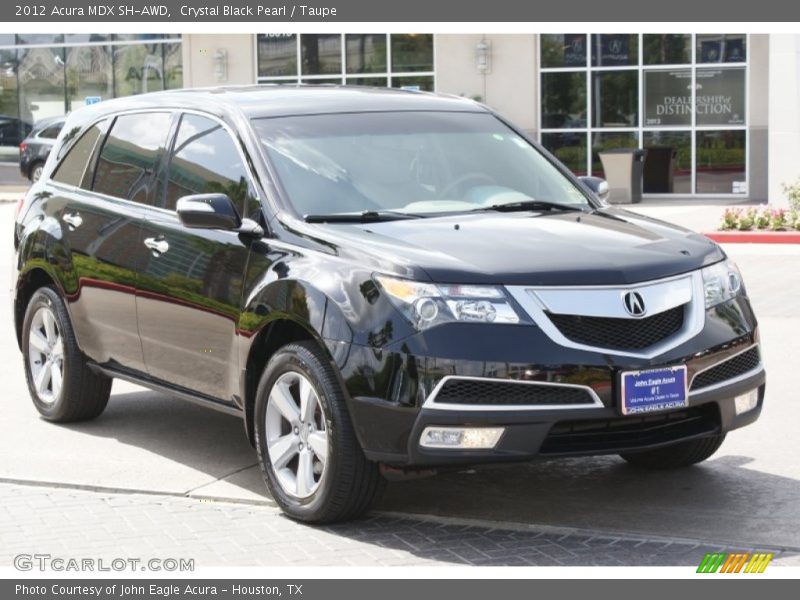 Crystal Black Pearl / Taupe 2012 Acura MDX SH-AWD