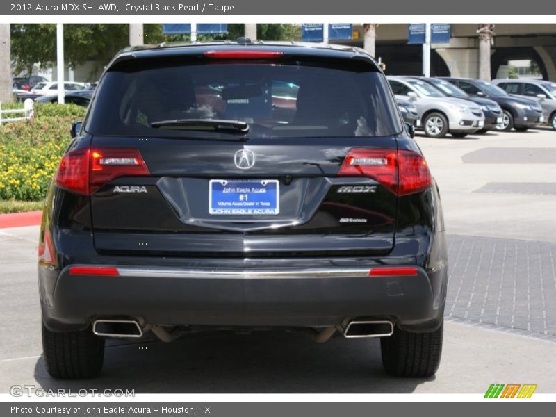 Crystal Black Pearl / Taupe 2012 Acura MDX SH-AWD