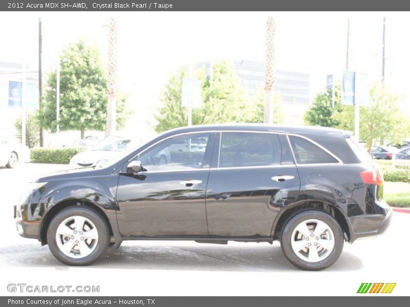Crystal Black Pearl / Taupe 2012 Acura MDX SH-AWD