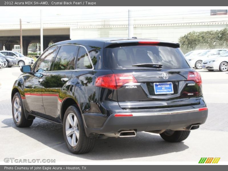Crystal Black Pearl / Taupe 2012 Acura MDX SH-AWD
