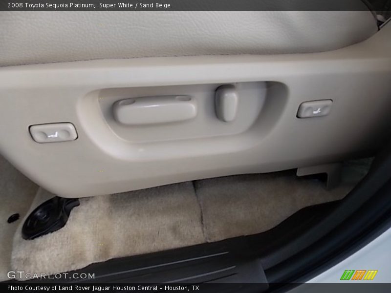 Super White / Sand Beige 2008 Toyota Sequoia Platinum