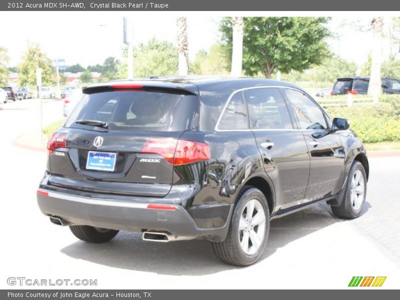 Crystal Black Pearl / Taupe 2012 Acura MDX SH-AWD