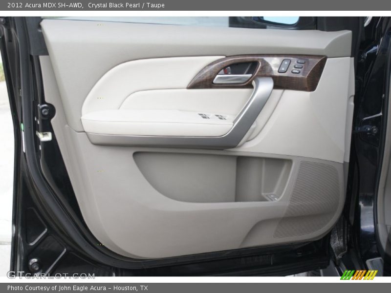 Crystal Black Pearl / Taupe 2012 Acura MDX SH-AWD