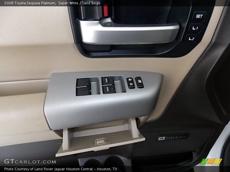 Super White / Sand Beige 2008 Toyota Sequoia Platinum