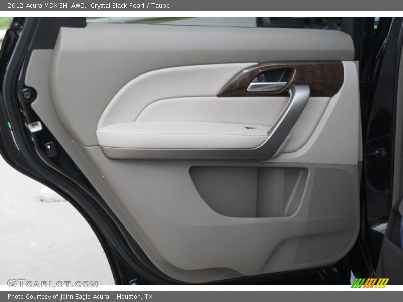 Crystal Black Pearl / Taupe 2012 Acura MDX SH-AWD