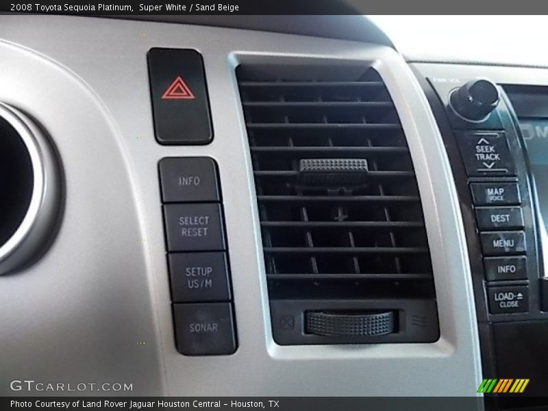 Super White / Sand Beige 2008 Toyota Sequoia Platinum
