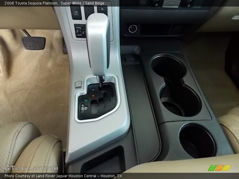 Super White / Sand Beige 2008 Toyota Sequoia Platinum