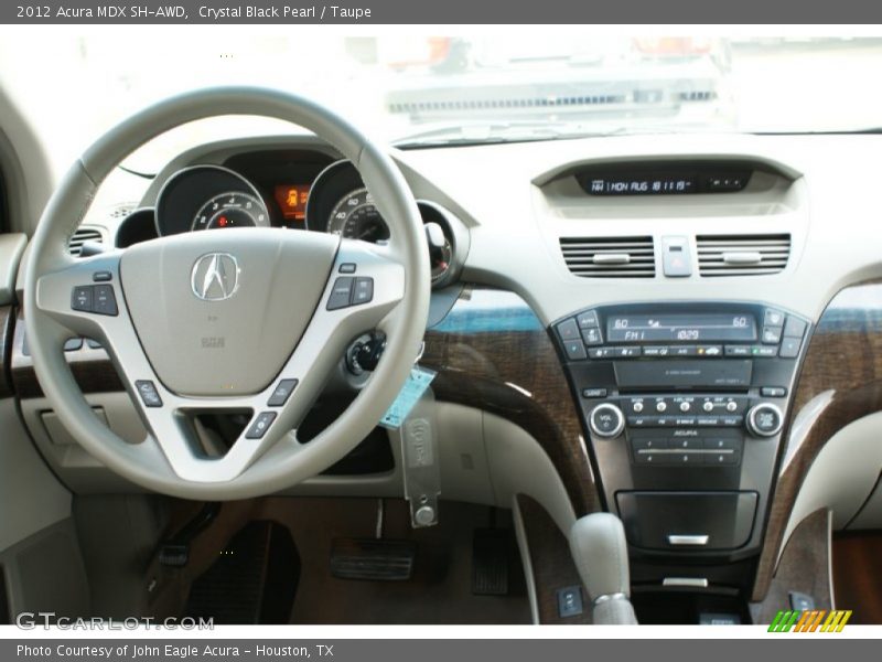 Crystal Black Pearl / Taupe 2012 Acura MDX SH-AWD