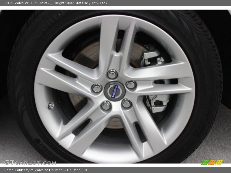 Bright Silver Metallic / Off-Black 2015 Volvo V60 T5 Drive-E