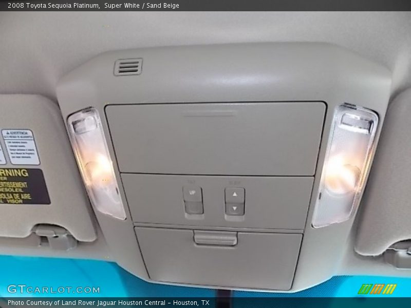 Super White / Sand Beige 2008 Toyota Sequoia Platinum
