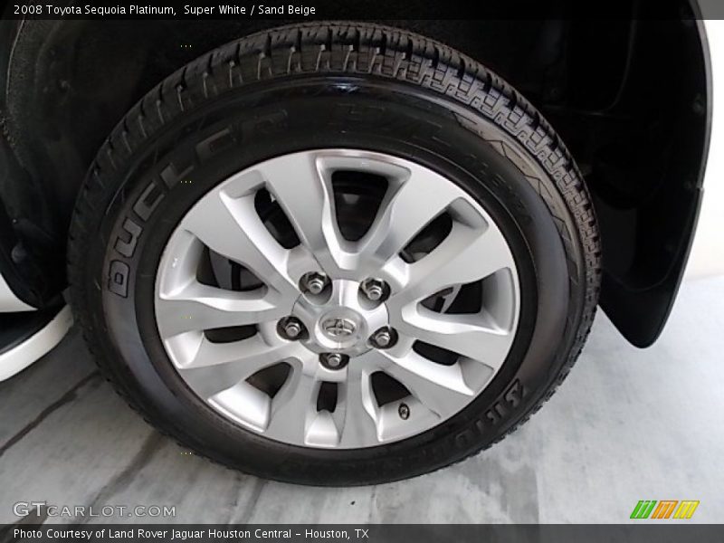 Super White / Sand Beige 2008 Toyota Sequoia Platinum