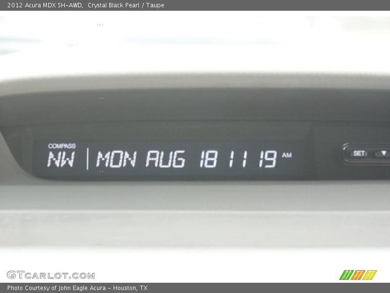 Crystal Black Pearl / Taupe 2012 Acura MDX SH-AWD