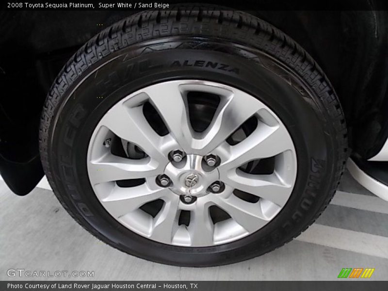 Super White / Sand Beige 2008 Toyota Sequoia Platinum