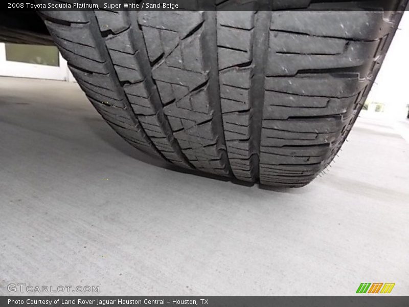 Super White / Sand Beige 2008 Toyota Sequoia Platinum