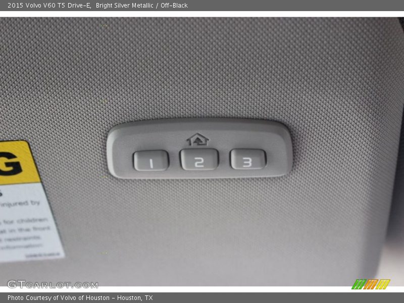 Bright Silver Metallic / Off-Black 2015 Volvo V60 T5 Drive-E