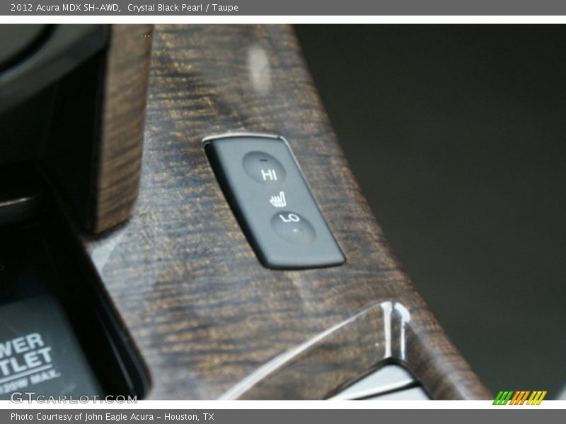 Crystal Black Pearl / Taupe 2012 Acura MDX SH-AWD